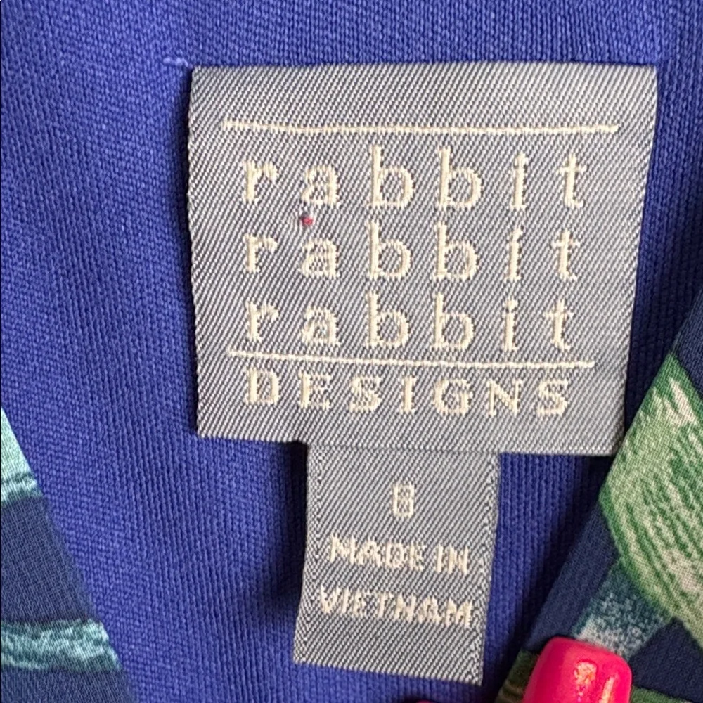 Rabbit Rabbit Rabbit Blue and Green Patterned Dress - Picture 2 of 15